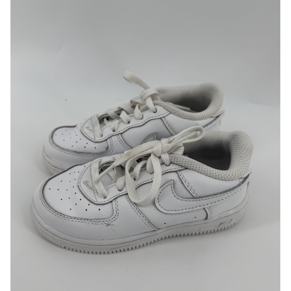 Nike Air Force 1 Low Triple White Kids Toddler 9C White Sneakers DH2926